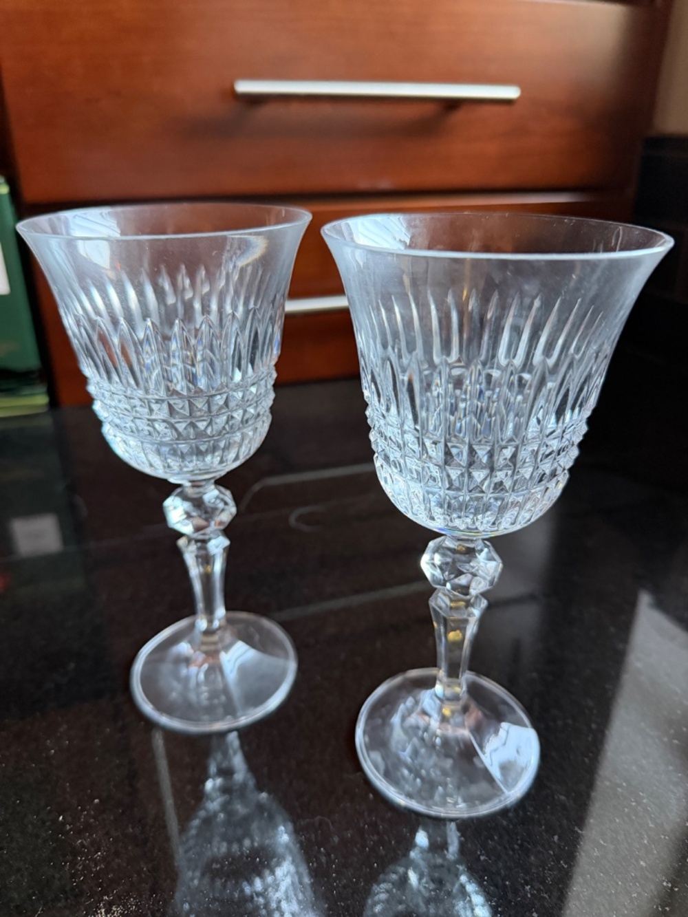 Stratford 6” Wine Glass by Bohemia Crystal-Crystalex  Pair